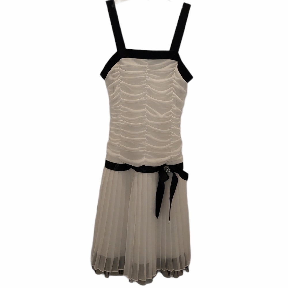 Philly Girls Size 10 Dress Slip On Black Ivory
